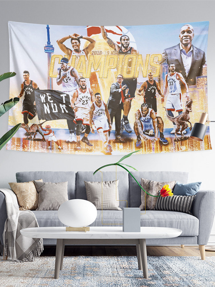 클리퍼스 농구 팀 LEONARD KAWHI 스타 같은 스타일 주변 벽 천으로 장식 배경 천 포스터 교수형 천 태피스트리 그림