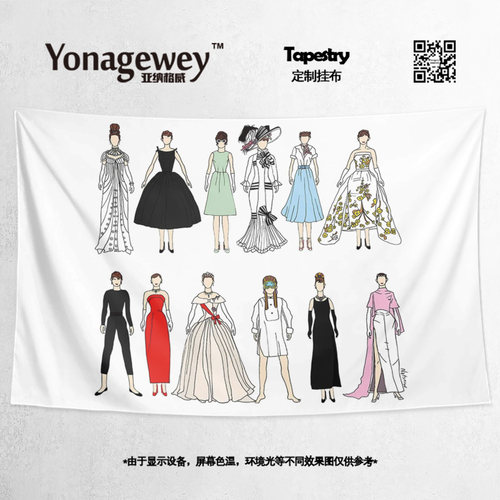 奥黛丽赫本Audrey Hepburn罗马假日复古女神周边背景布海报挂布