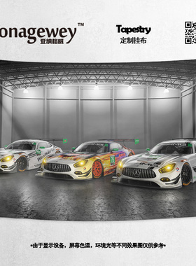 梅赛德斯奔驰AMG勒芒GT车队GT3赛车装饰画背景墙布海报挂毯画挂布