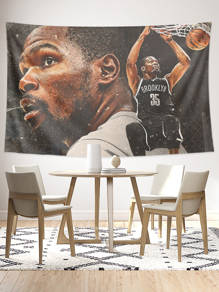 DURANT KEVIN DURANT DU SHAO KD ADU 주변 장식 포스터 배경 천으로 벽을 덮는 태피스트리 벽걸이
