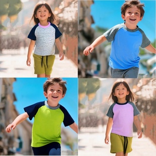 春秋纯棉短袖 上衣夏季 男童短袖 宝宝小童儿童新款 衣服 T恤夏装 长袖