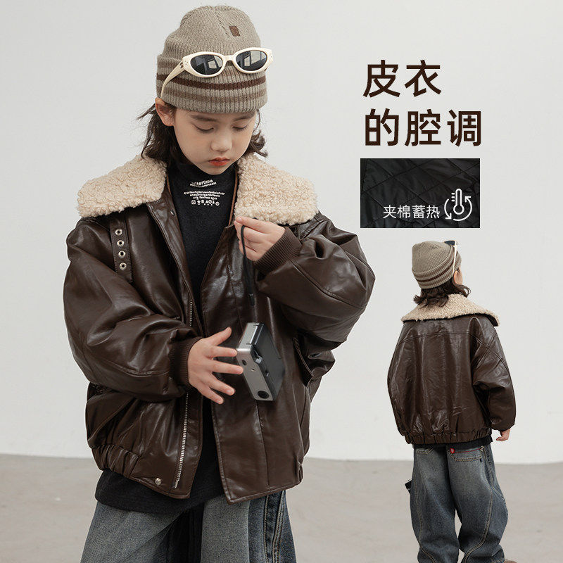 香港BAKUXIA男童夹棉皮衣外套冬季新款中大童加厚保暖机车风上衣,童装/婴儿装/亲子装,普通外套,淘宝优惠券,粉丝福利购,淘宝优惠卷