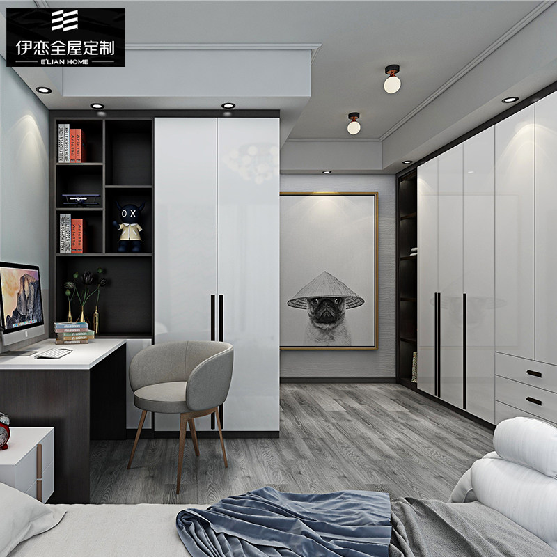 伊恋全屋定制家具整体卧室衣帽间衣柜餐厅餐桌橱柜定做_虎窝淘