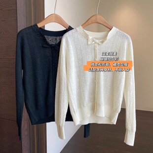 温柔 法式 设计感独特漂亮蝴蝶结小衫 春款 AMR 上衣女2026新款