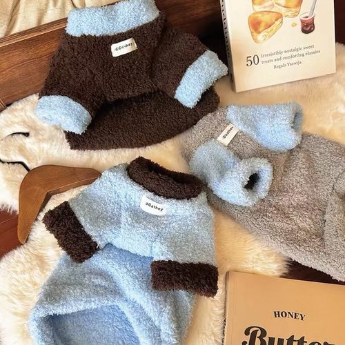 双面毛绒保暖棉衣秋冬装宠物衣服