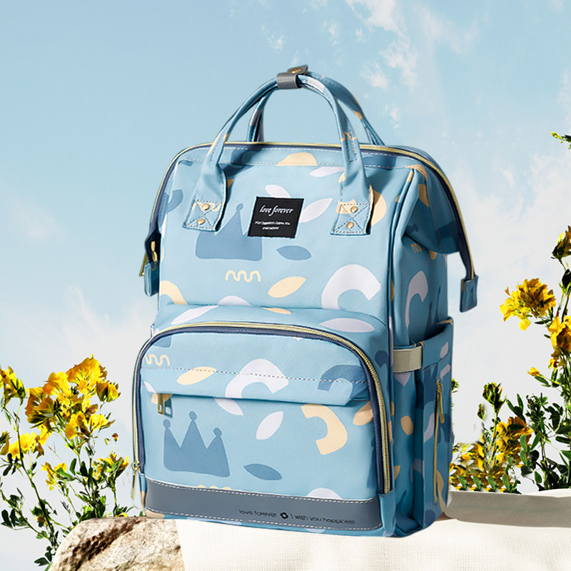 夏季妈咪包母婴外出轻便婴儿双肩背包妈妈背奶大容量2022新款时尚