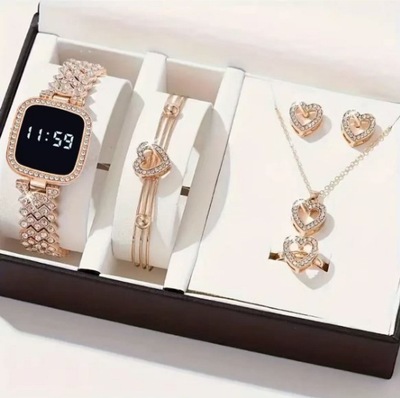 Female gift, watch jewelry6pcs/set新款女士手表套装ins风小众