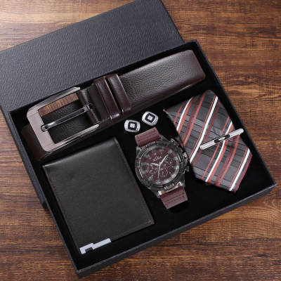 Men Luxury Watch Gifts Set For Pen Wallet Quartz Wristwatch