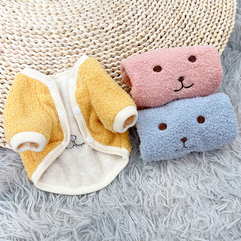 狗狗猫咪秋冬保暖绒毛棉衣可爱款