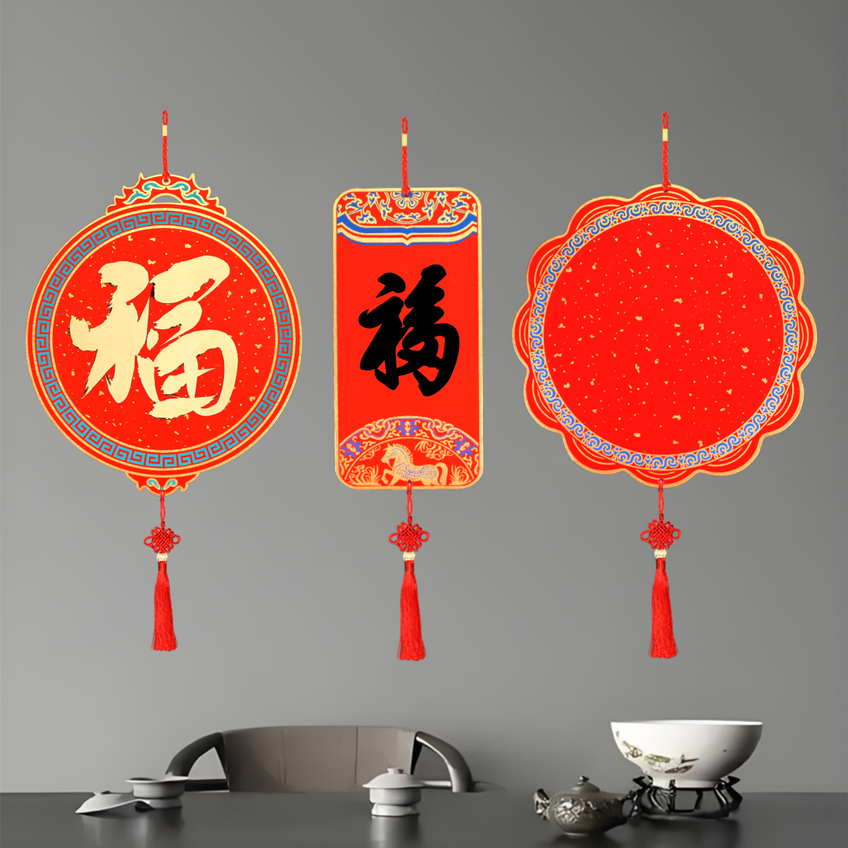 特价批发加厚宫廷福卡挂件斗方硬卡写福字的红纸卡纸新款福字纸空白对联纸手写福字春联纸蜡染宣纸中国结挂饰