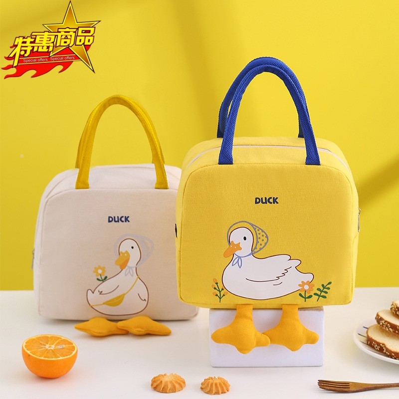 饭盒袋子手提高颜值创意保温学生少女午餐饭包上班族带饭手拎便当