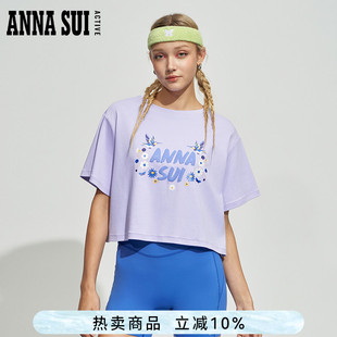 幻想曲系列 云柔棉创意印花圆领运动T恤女 SUI安娜苏运动 ANNA