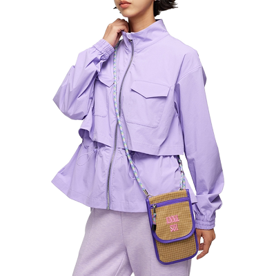 ANNASUI包边条纹背提包