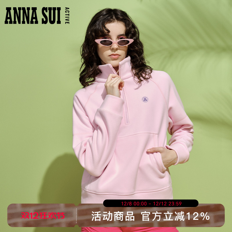 ASA安娜苏针织套头立领卫衣