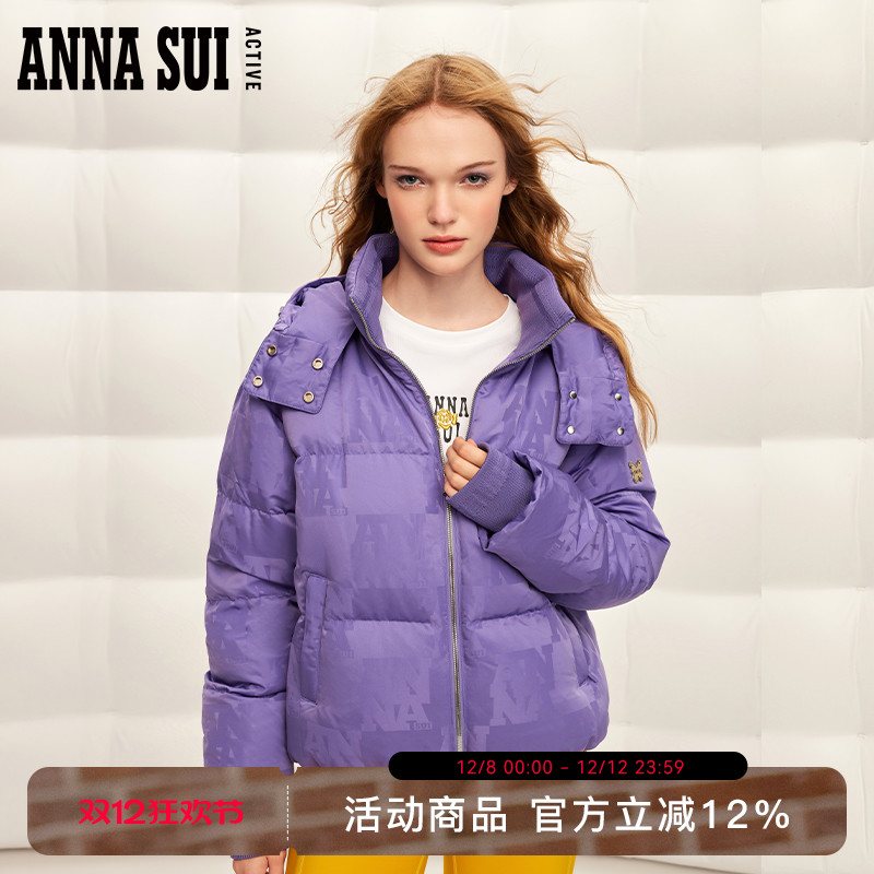 ANNASUI90%白鹅绒羽绒服