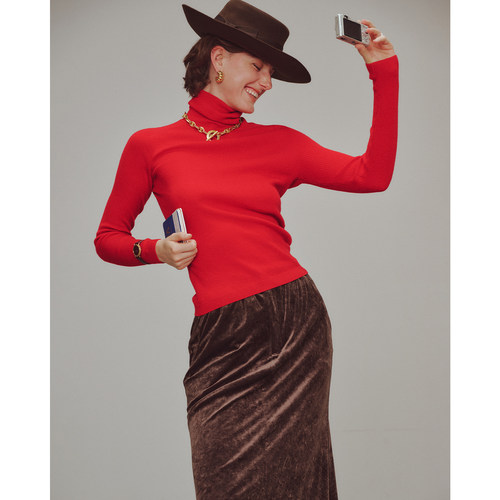 三所vintage羊毛高领打底