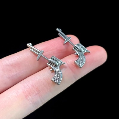 Vintage古着 Western Left Wheel耳饰