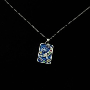 art项链 dripping Vintage古着 Oil