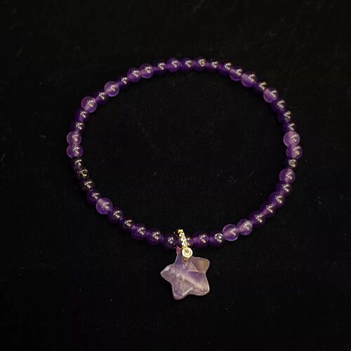 Vintage古着 Violet Star Pole手串