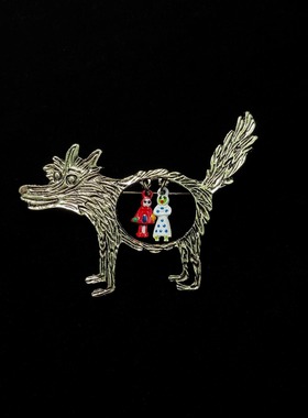 Vintage古着 Grandma Wolf胸针