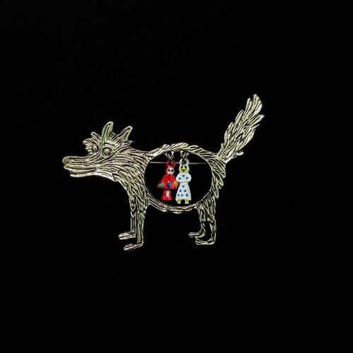 Vintage古着 Grandma Wolf胸针