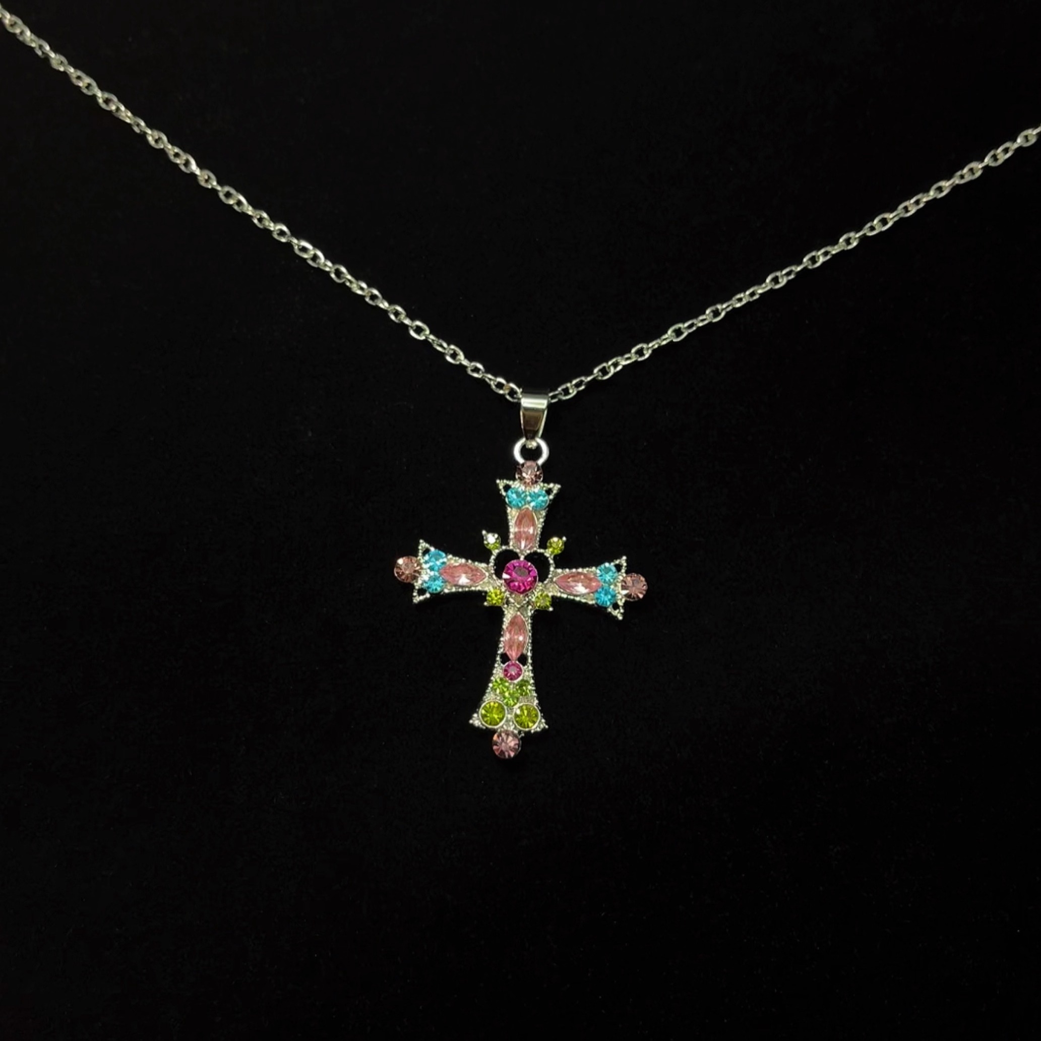 Vintage古着 Petal cross项链