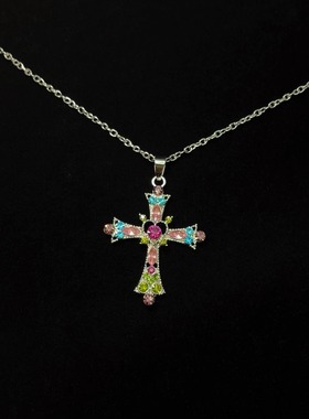 Vintage古着 Petal cross项链