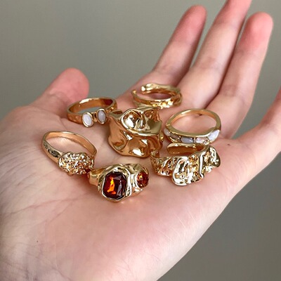 Vintage古着 Fleeting Golden Glimmer套戒