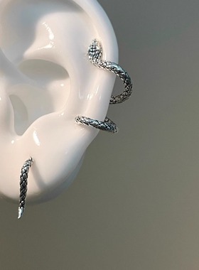 Vintage古着 Coiling Spirit Snake耳饰