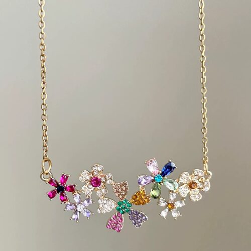Vintage古着 Floral Star Trails项链