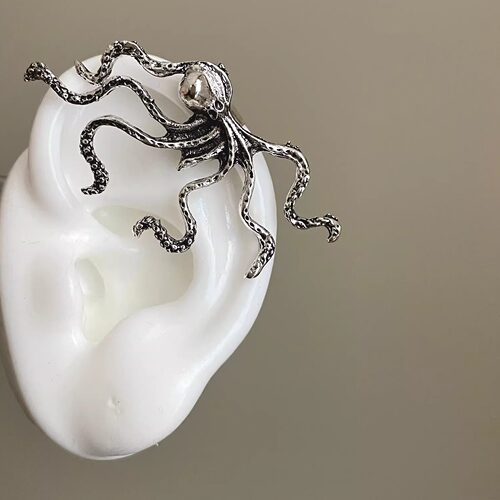 Vintage古着 Abyssal Octopus耳骨夹