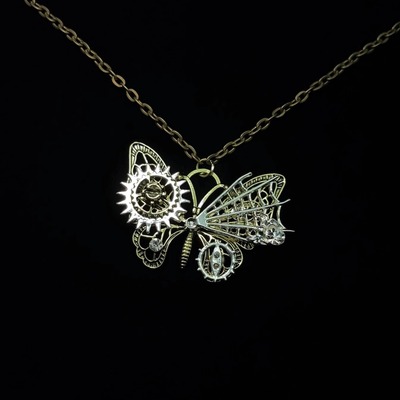Vintage古着 Mechanical butterfly项链