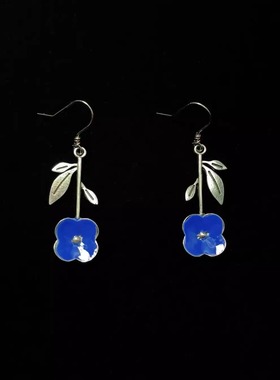 Vintage古着 Medieval orchids耳饰