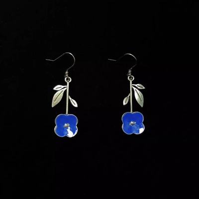 Vintage古着 Medieval orchids耳饰