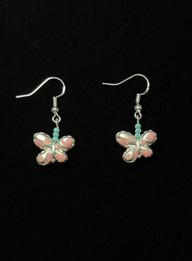 Vintage古着 Balloon butterfly耳饰