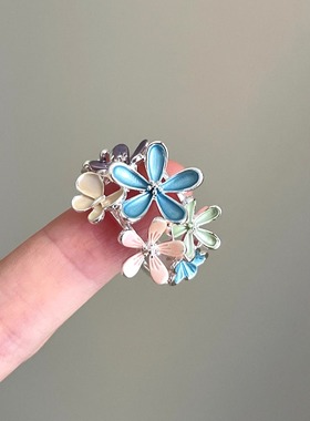 Vintage古着 Oil-dropping daisy戒指