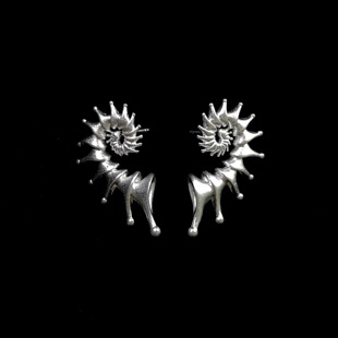 white conch耳饰 Pure Vintage古着