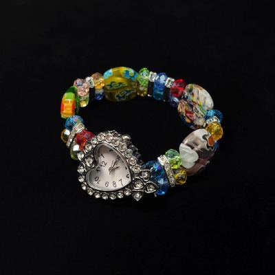 Vintage古着 Colored diamond circle手表