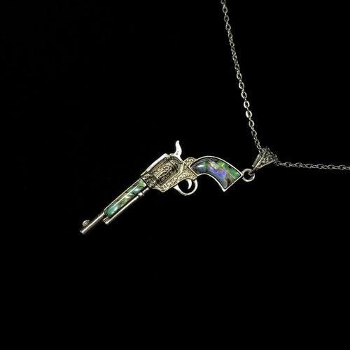 Vintage古着 Shellfish left wheel项链