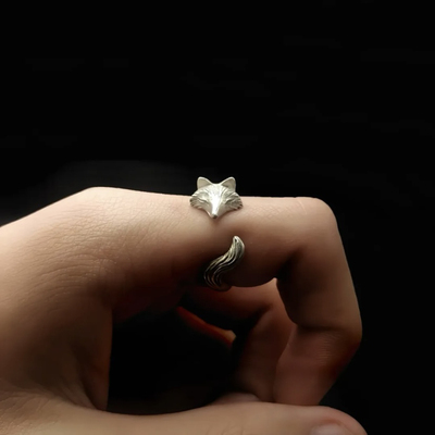 vintage古着 Cunning狐狸戒指