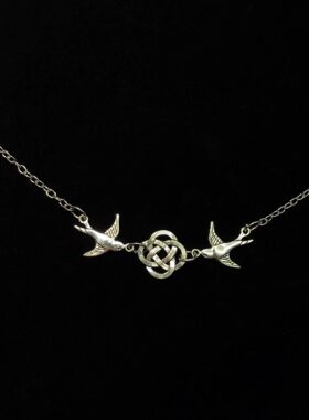 Vintage古着 Celtic Irish Knot Bird项链