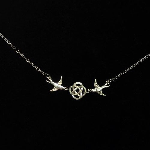 Vintage古着 Celtic Irish Knot Bird项链