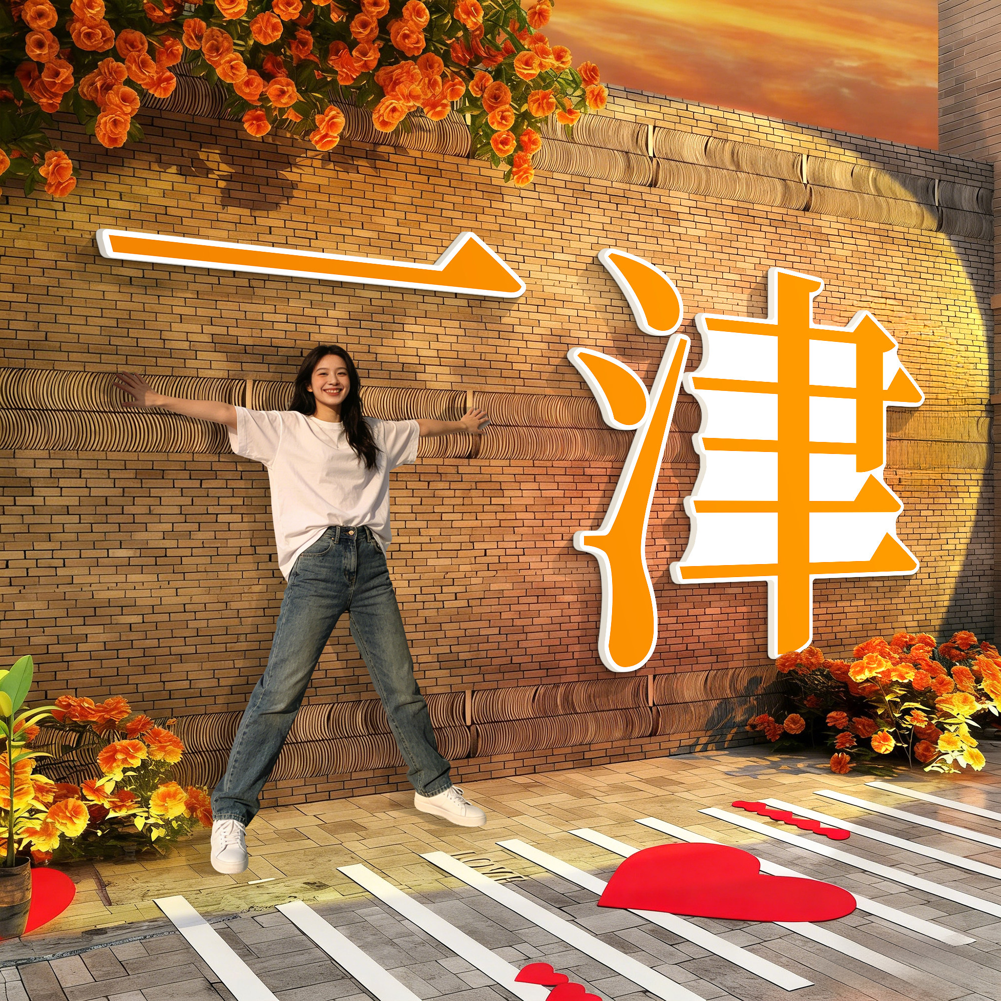 网红打卡墙拍照区布置民宿小院造景咖啡餐饮店装饰形象背景墙贴QT,家居饰品,软装墙贴,淘宝优惠券,粉丝福利购,淘宝优惠卷