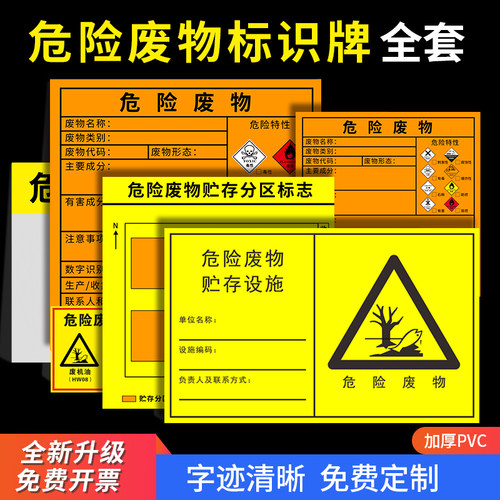 新版2026危废标识牌暂存间