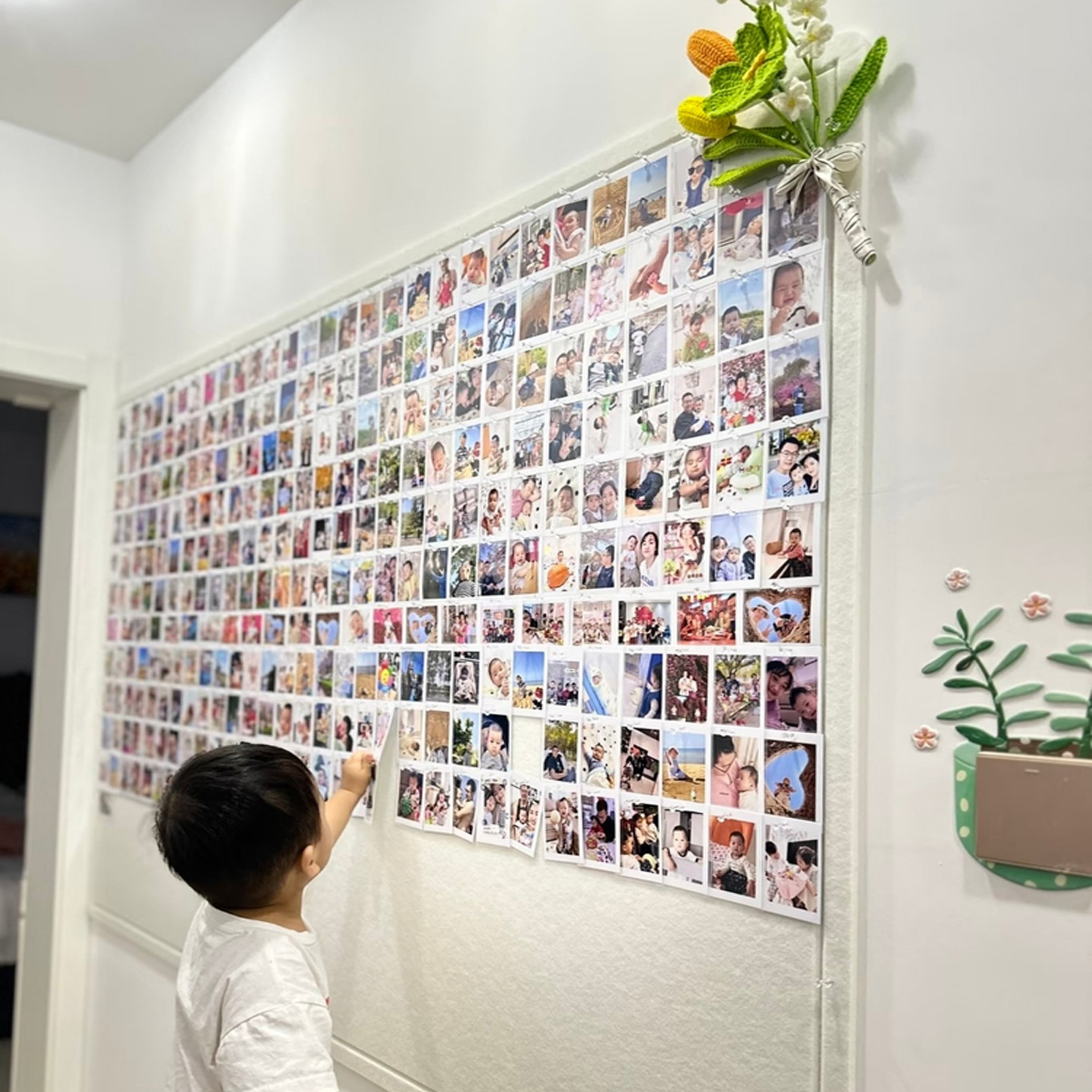 毛毡板照片墙自粘软木板