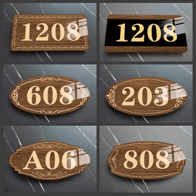 门牌定制房间号码牌家用