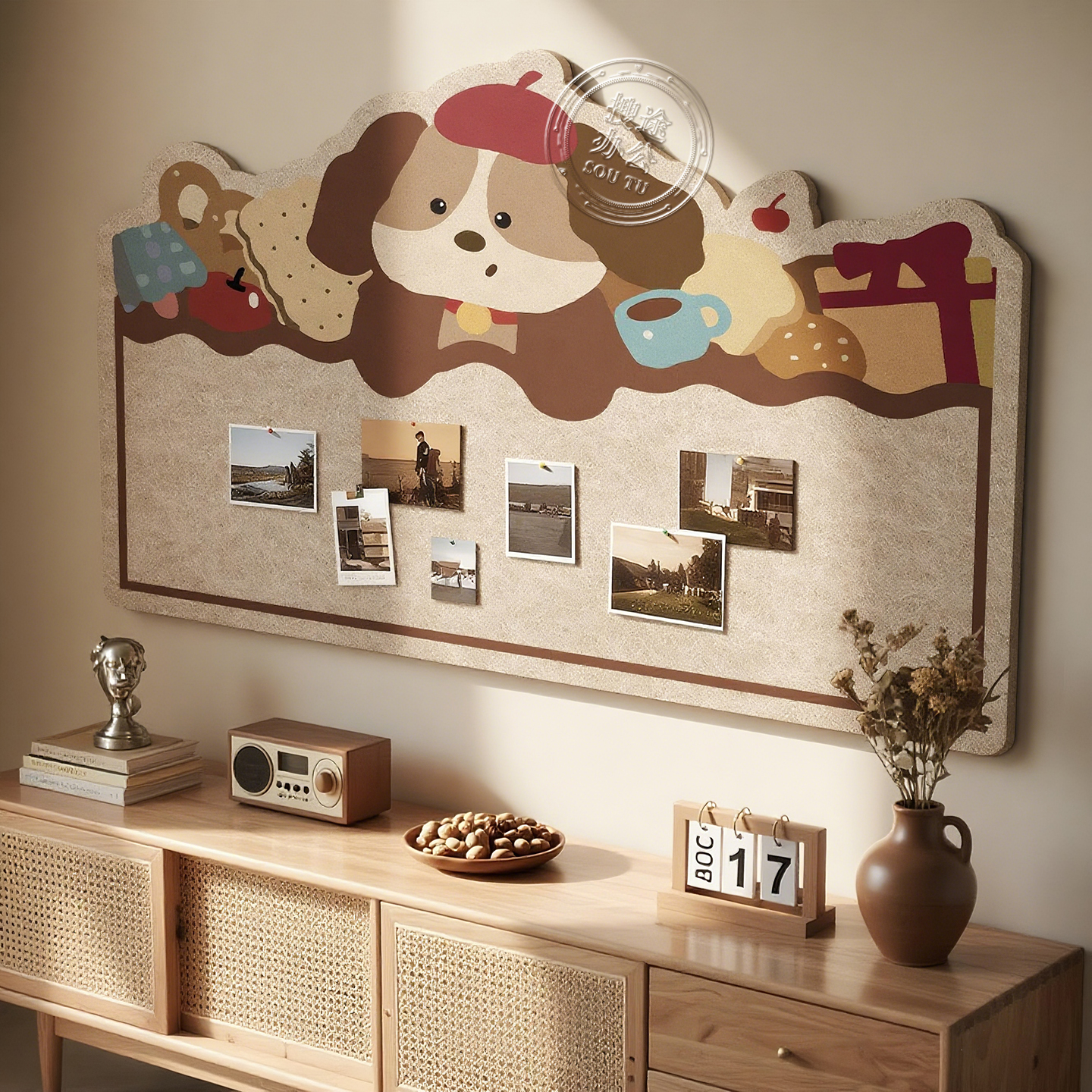 毛毡板墙贴照片墙展示墙背景板