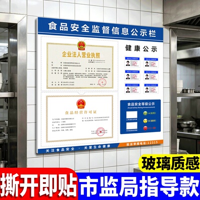 食品安全信息公示栏展板