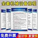 机械设备安全操作规程车床冲床液压机电焊钻床砂轮打磨机激光切割机使用说明上墙制度牌车间管理规章制度定制