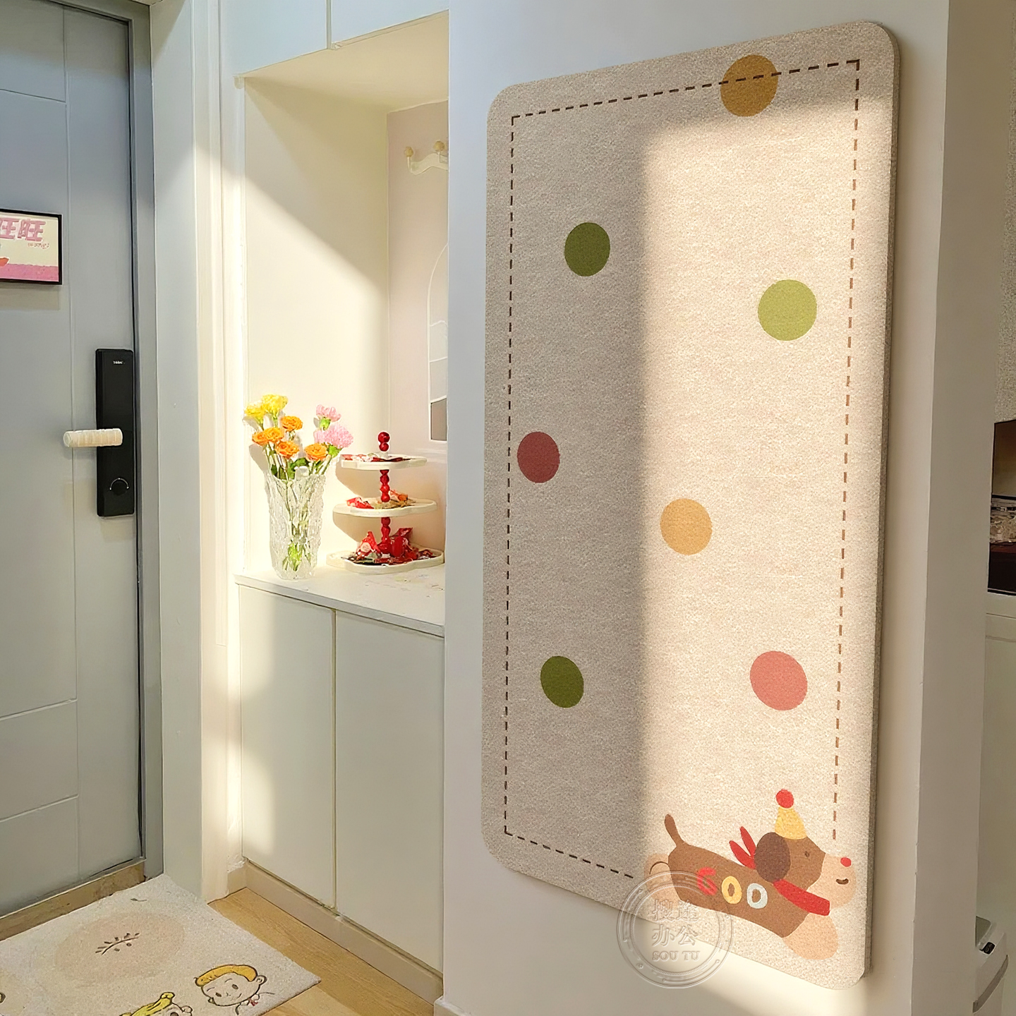 毛毡板墙贴照片墙展示墙背景板